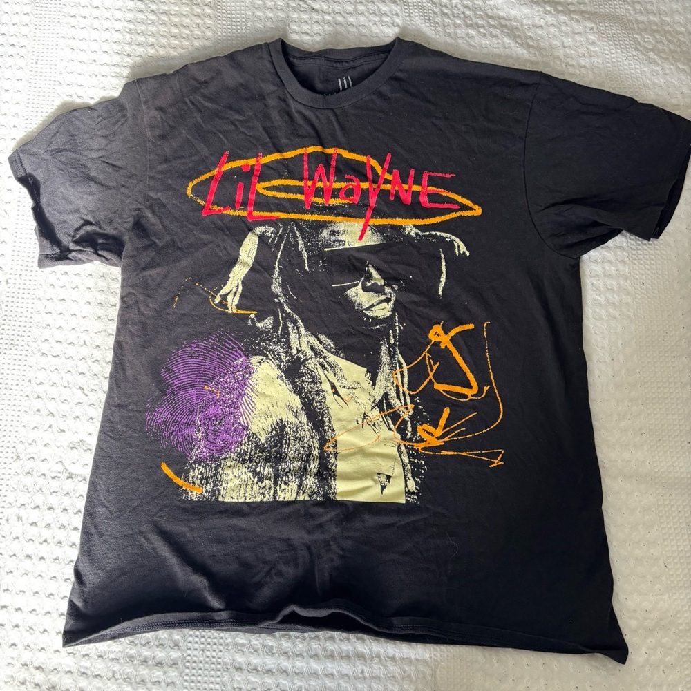 Graphic Lik Wayne Black T-Shirt
